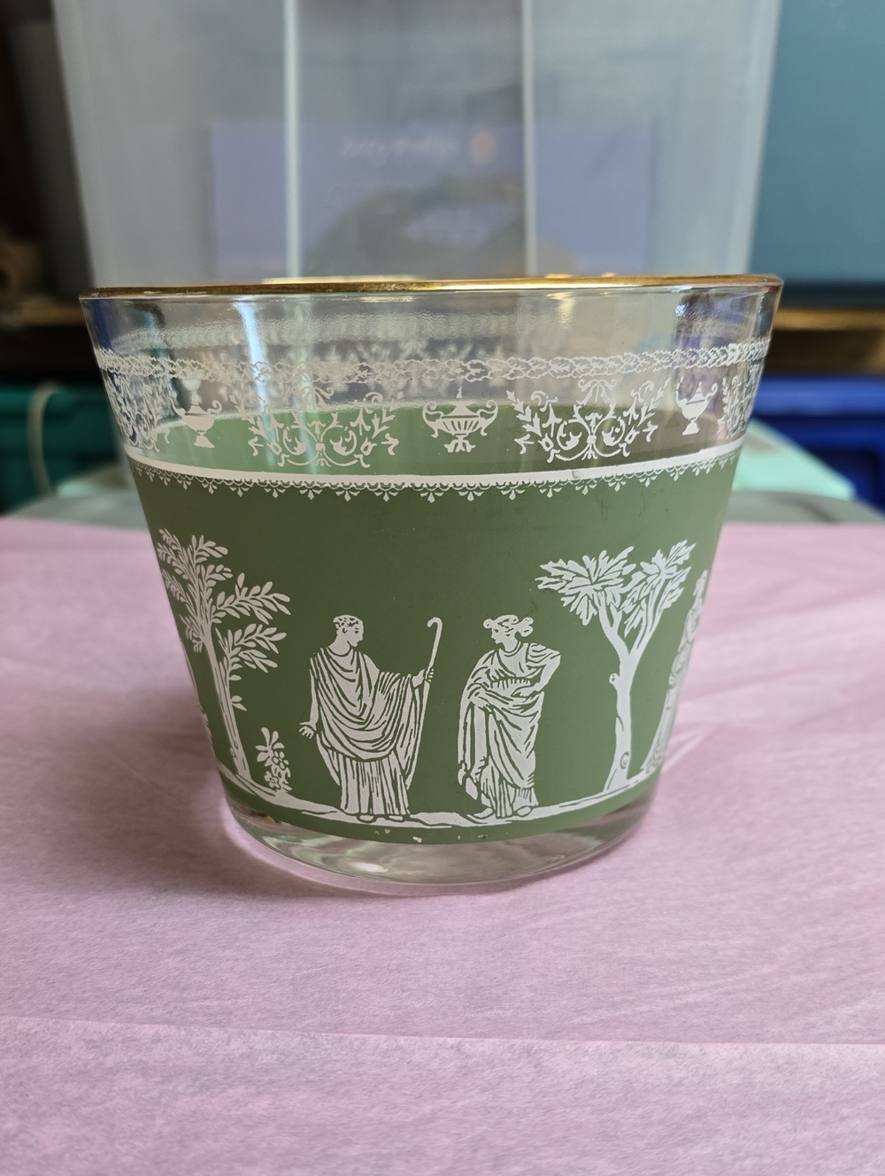 Jeanette Glass Hellenic Ice Bucket